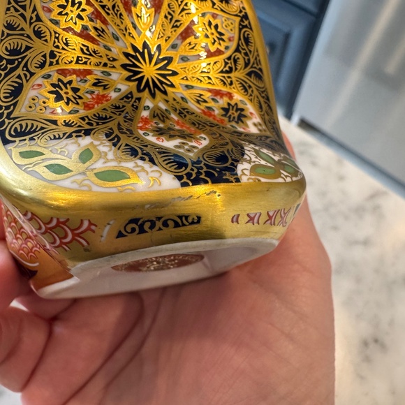 Royal Crown Derby Old Imari Snake paperweight. 2001 year of the Snake. - Picture 12 of 12